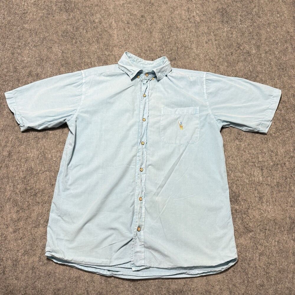 Vintage 90s Pussers British West Indies Shirt Mens L Embroidered Yachting Camp